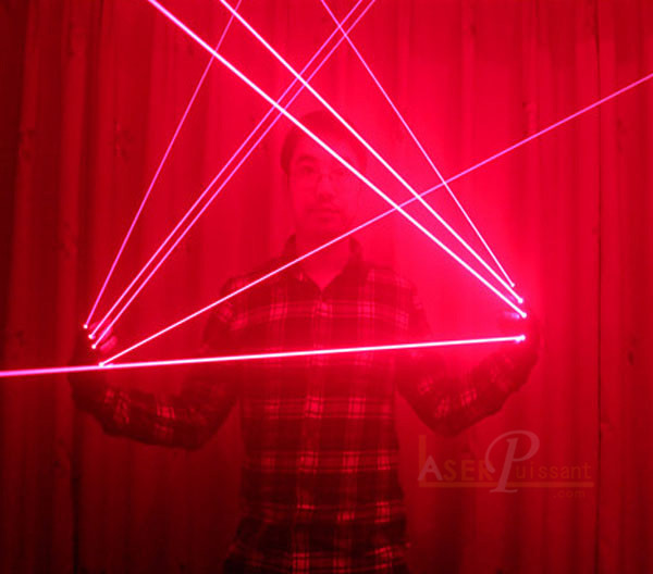 acheter Gants laser rouge