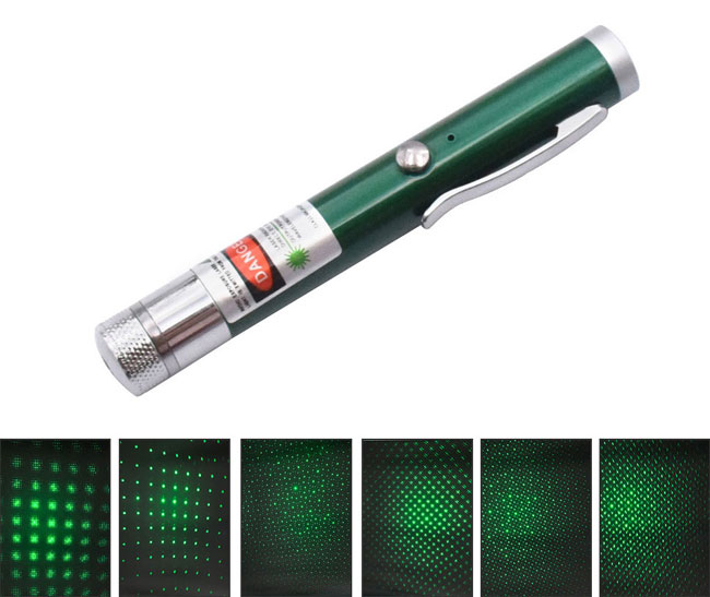 laser vert étoilé
