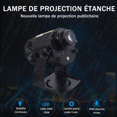Lampe de projection LED 15W/20W/30W étanche