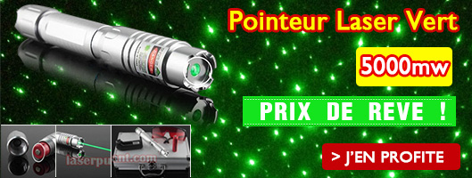 Pointeur laser vert d'étoile/cadeau laser 50mW chez