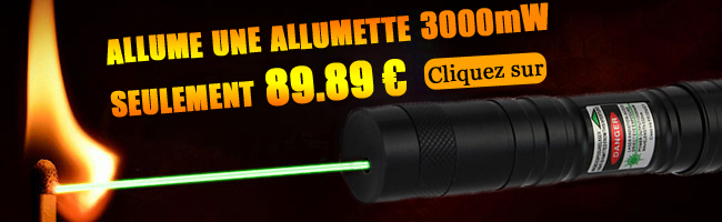 5000mW Pointeur laser vert surpuissant pas cher