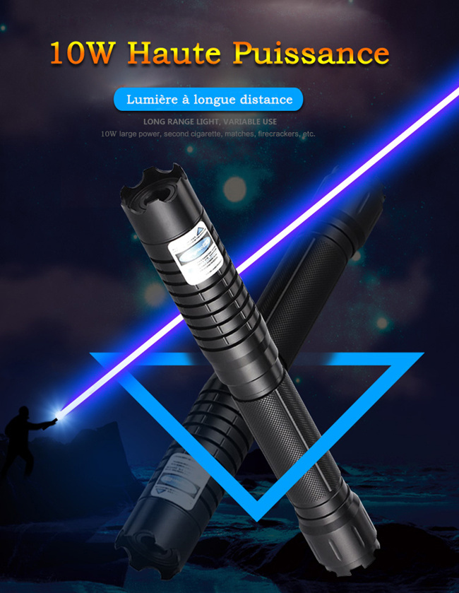 Pointeur laser bleu violet 50000mW puissant achat