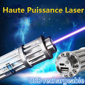 Acheter haute puissance laser bleu 4000mW/6000mW/8000mW USB rechargeable