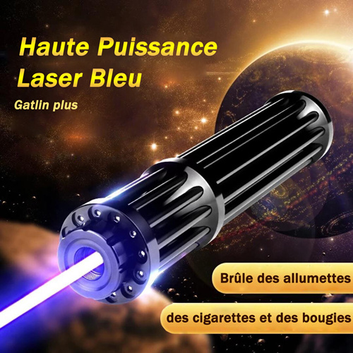 Pointeur laser violet 405nm 1600mW professionnel qui brûle
